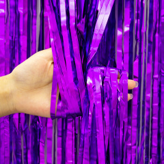 Занавес Дождик, Фиолетовый, Металлик, 100*200 см, 1 шт.